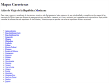 Tablet Screenshot of mapascarreteras.com.mx